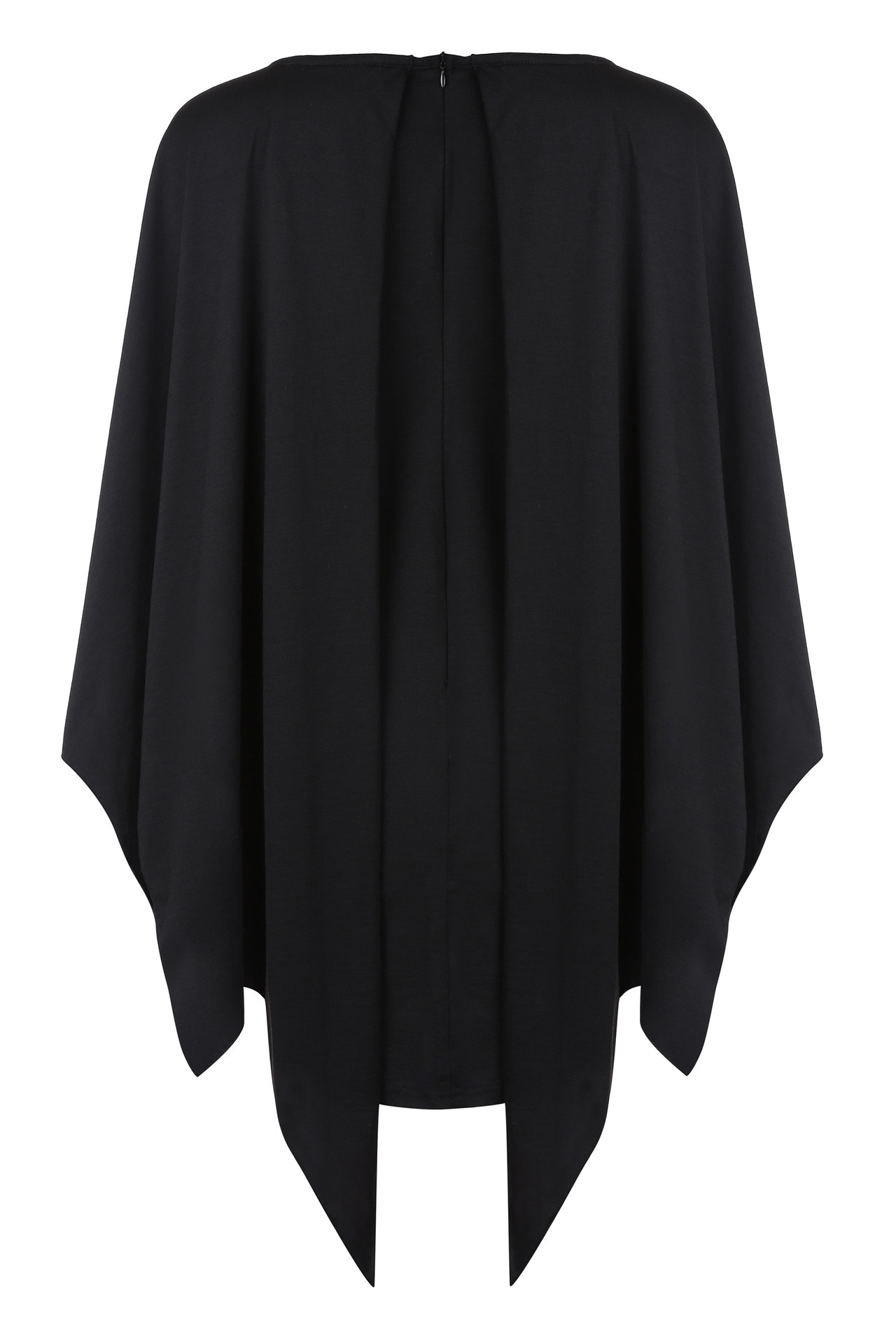 Plus Size Halloween Black Bat Wing Mini Dress Gothic Party Costume for Women